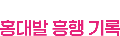 매일 경신되는 홍대발 흥행 기록